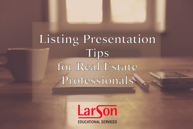 Listing Presentation Tips for Real Estate Professionals