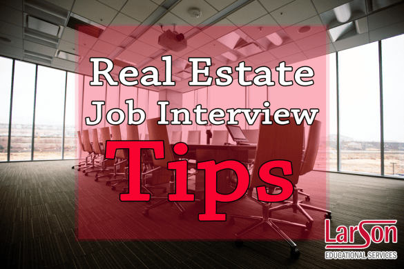 real estate job interview tips