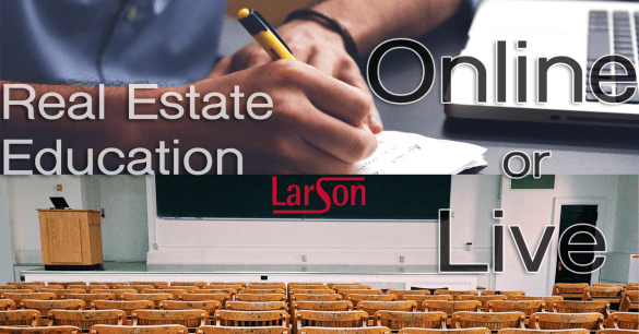 Real estate education live or online